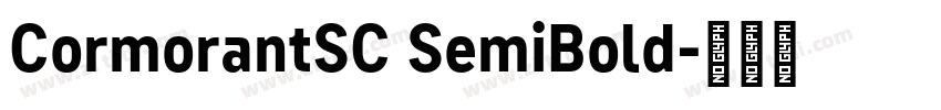 CormorantSC SemiBold字体转换